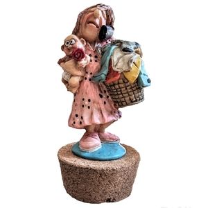 VTG Cork topper, tired mom: fits mason jar